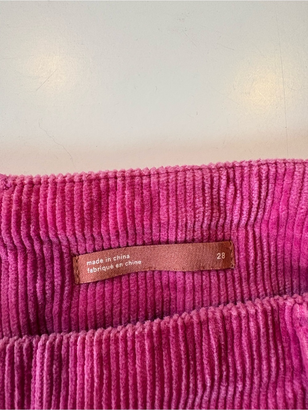 Anthropologie || The Skipper Corduroy Wide Leg Crop Pants Paisley Pink 28 - Picture 8 of 12